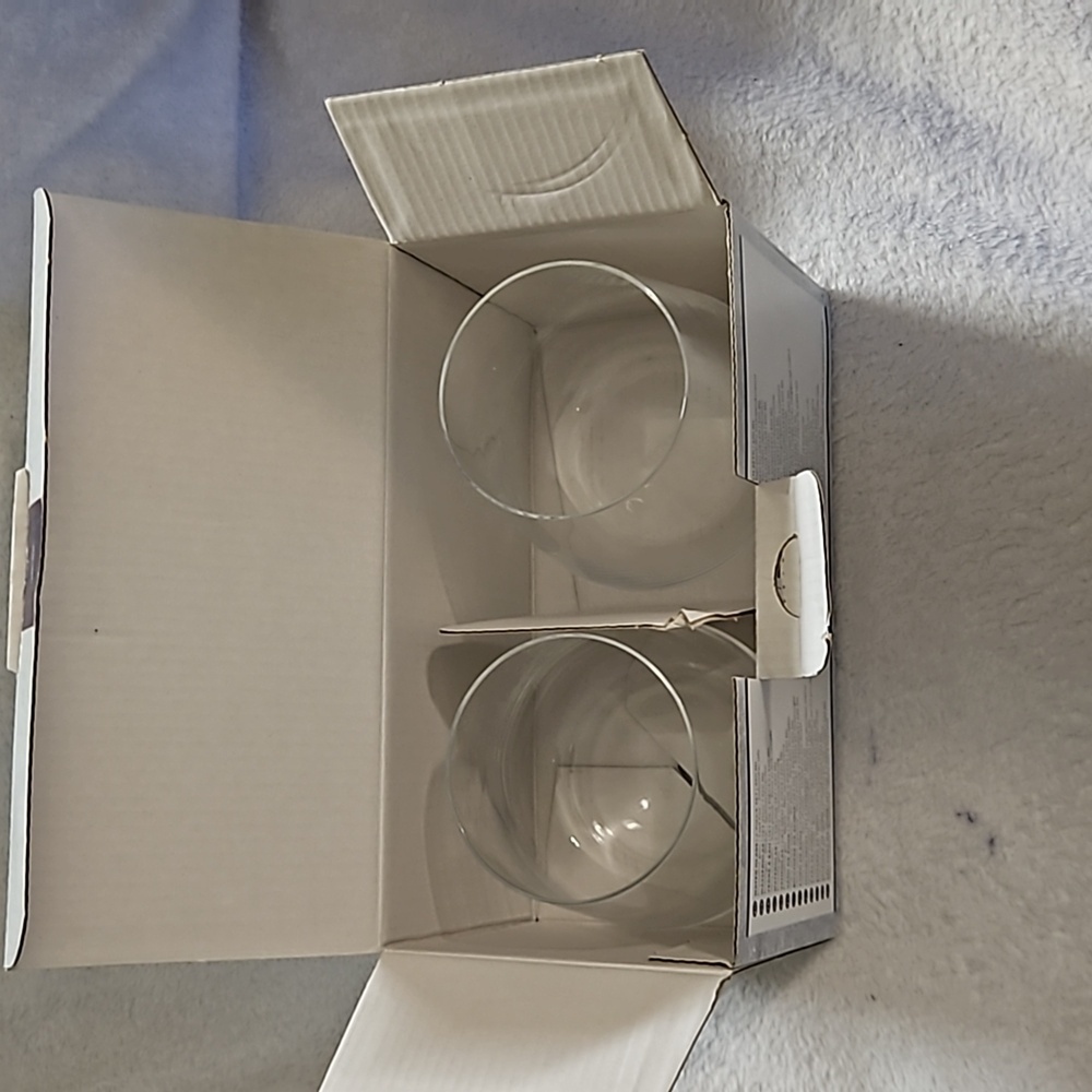 Keltum Table Talks Water Crystalline Glass 2-Piece Set Lead Free Dishwasher Safe - Picture 8 of 15
